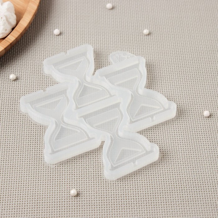 Силиконовый молд для леденцов и шоколада &laquo;Песочные часы&raquo;, цвет прозрачный