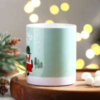 Кружка новогодняя керамическая &laquo;Новогодний маршрут&raquo;, 320 мл, цвет белый