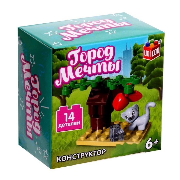 Конструктор Город мечты &laquo;Кошечка под деревом&raquo;, 14 деталей