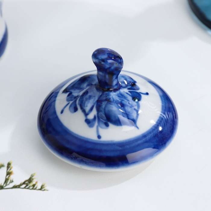 Сахарница &laquo;Алевтина&raquo;, гжель