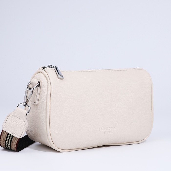 Сумка кросс-боди на молнии, цвет белый