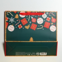 Пакет подарочный новогодний ламинированный &laquo;Счастья в Новом году&raquo;, M 30 х 26 х 9 см, Новый год