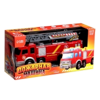 Машина &laquo;Пожарная&raquo;, стреляет водой, световые и звуковые эффекты, русская озвучка, работает от батареек