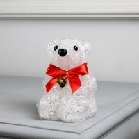 Фигура акриловая &laquo;Медвежонок&raquo; 13 см, 20 LED, 220 В, свечение белое