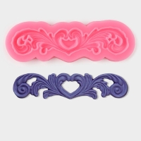 Молд &laquo;Узор&raquo;, силикон, 18&times;6 см, цвет МИКС