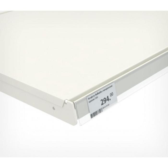 Ценникодержатель полочный самоклеящийся, DBR39, 100&times;0,3&times;4,2 см, цвет прозрачный