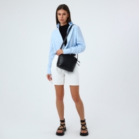 Сумка кросс-боди на молнии, цвет чёрный