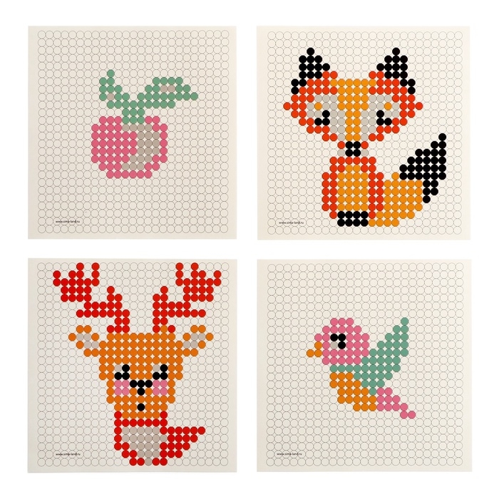 Термомозаика &laquo;Животные&raquo; с пинцетом