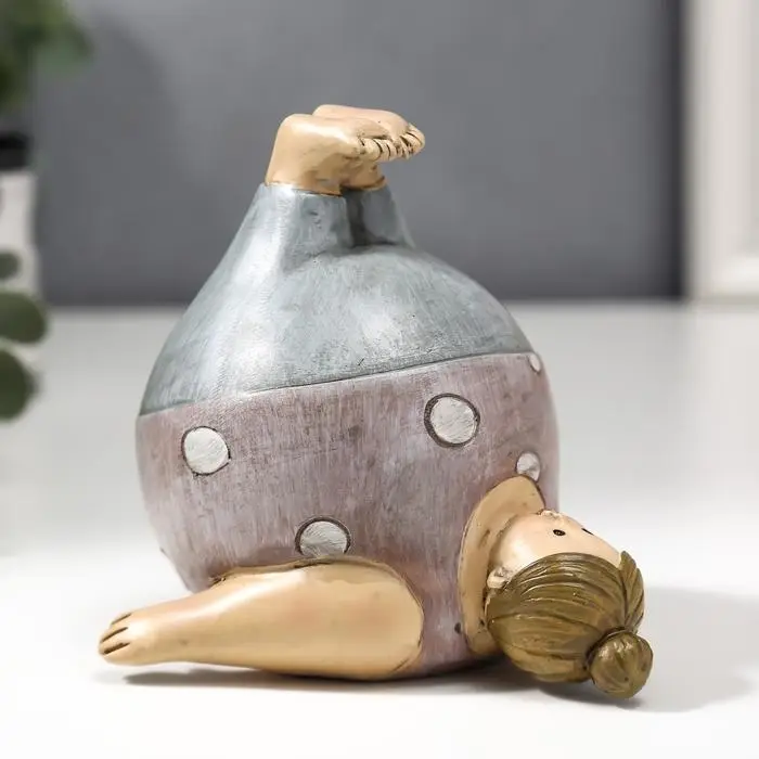 Фигурка полистоун &laquo;Пышечка: упражение берёзка&raquo;, 10.5&times;11&times;11.5 см