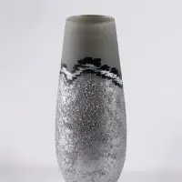 Ваза &laquo;Омега&raquo;, h=26 см, стекло, светло-серая