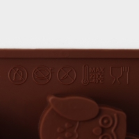 Форма для шоколада Доляна &laquo;Совы&raquo;, силикон, 19&times;15 см, 12 ячеек (3,5&times;3,5&times;1,5 см), цвет коричневый