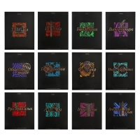 Комплект предметных тетрадей 48 листов, 12 предметов Hatber &laquo;Салют предметов&raquo;, обложка мелованный картон, матовая ламинация, 3D-лак, тиснение фоль�...