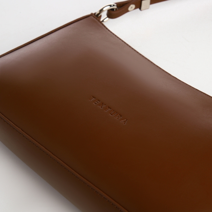 Сумка женская TEXTURA, маленький размер, цвет коричневый