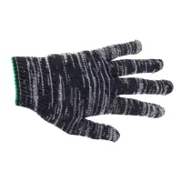 Перчатки рабочие, хб, вязка 10 класс, 5 нитей, размер 9, с ПВХ точками, серые, Greengo