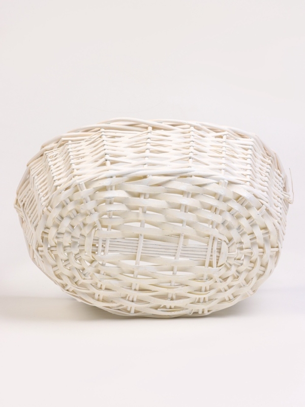 Набор 4 шт корзин плетеных 49х37х18 43х32х16 37х26х15 31х20х13 см ПЛЕТ ручка h=_ см серый