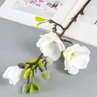 Цветы искусственные &laquo;Магнолия галант&raquo;, 56&times;11 см, белые