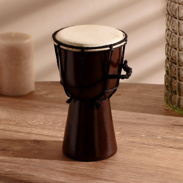 Сувенирный музыкальный инструмент барабан джембе "Классика" 20х12х12 см
