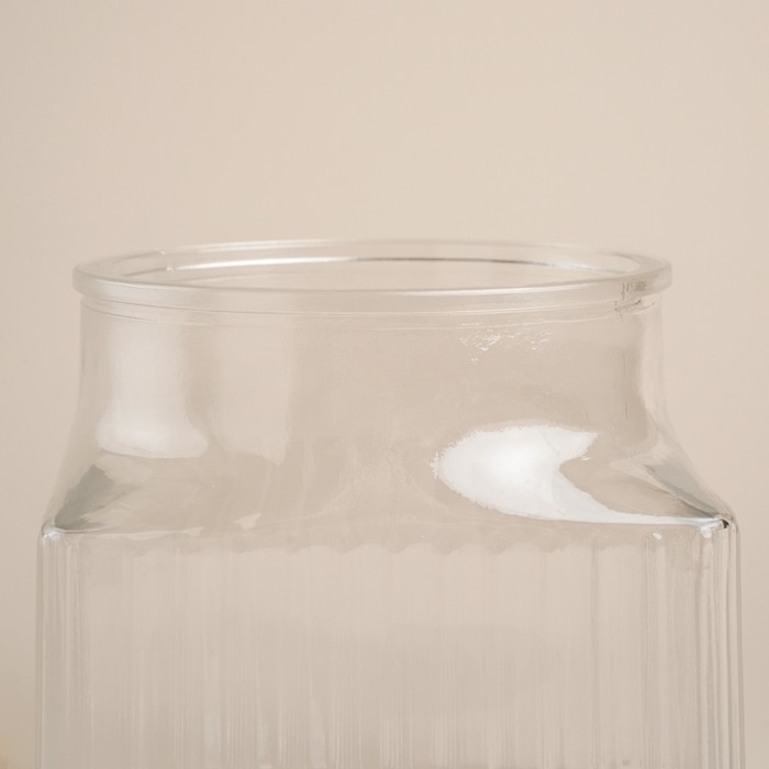 Банка стеклянная для хранения сыпучих продуктов SL Home &laquo;Афины&raquo;, 1 л, 11&times;11,5 см, с деревянной крышкой