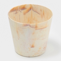 Кашпо круглое "SandStorm" d14х13 см, цвет оранжевый