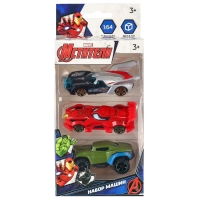 Набор металлических машин, 3 штуки, Мстители