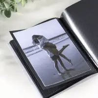 Фотоальбом "Флора" 36ф 10X15см, ПП карм.,мягкая обложка, черные страницы