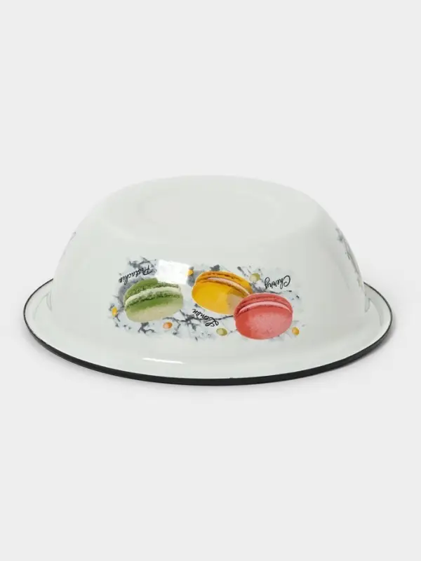 Миска 1л (белая)Цветное печенье