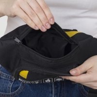 Сумка поясная &laquo;Билет&raquo;, 28х7х14 см, отдел на молнии, наружный карман, цвет чёрный