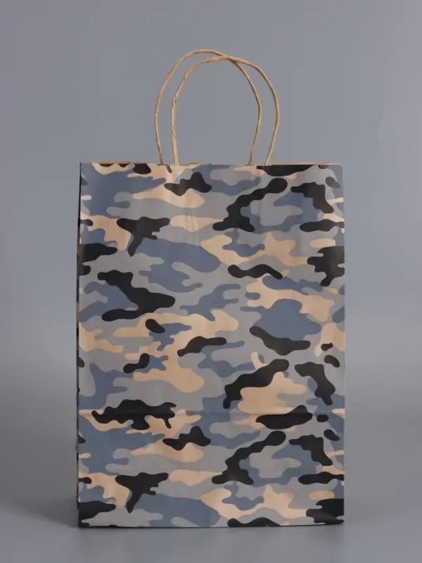 Пакеты подарочные, 23 Февраля , 24 х 10,5 х 32 см , набор 4 шт