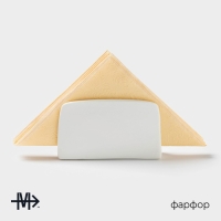 Салфетница фарфоровая Magistro &laquo;Бланш&raquo;, 12&times;4&times;7 см, цвет белый