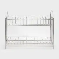 Сушилка для посуды универсальная, разборная, с поддоном, цвет хром 39,5*24*29,5см