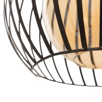 Светильник "Клубок" 1х40Вт Е27 черный 28х28х28см