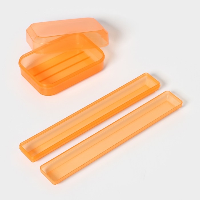 Набор дорожный, футляр для зубной щётки 19 см, мыльница 10&times;6&times;3,5 см, цвет МИКС