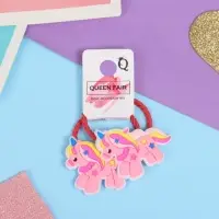 Резинка для волос "Крошка" (набор 2 шт) единорожек, розовый