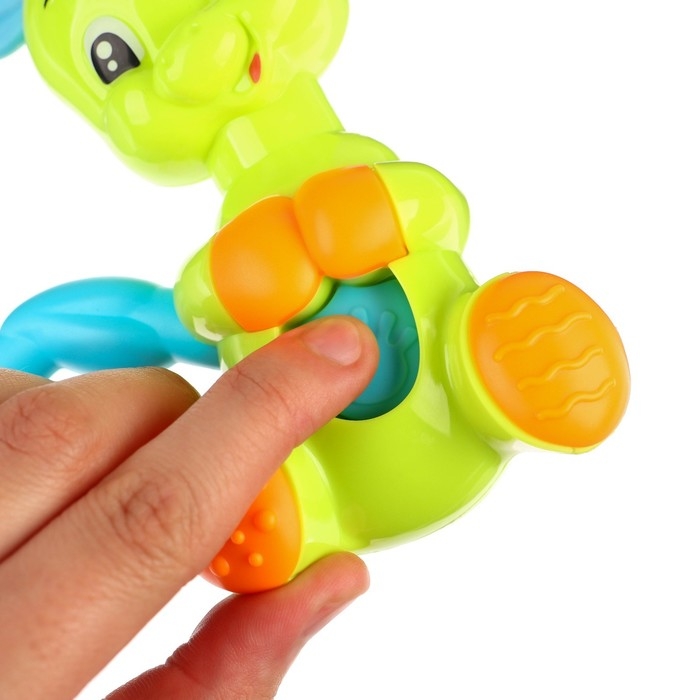 Погремушка - пищалка &laquo;Дракоша&raquo;, с эластичными элементами, цвет МИКС, Крошка Я