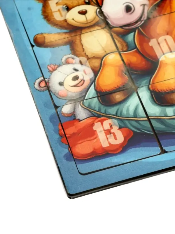 Головоломка &laquo;Пятнашки. Жеребёнок с игрушками&raquo;, логическая настольная игра, 22&times;22 см