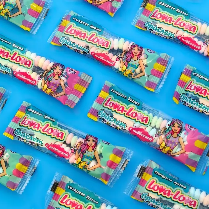 Сахарное драже " Lova-Lova браслет c подвеской", 12 г