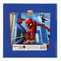 Книга пожеланий на пружине, 21,7х21 см, Человек-паук