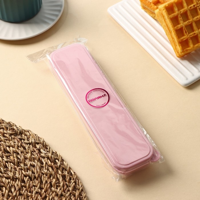 Футляр для столовых приборов Доляна, 21&times;5,5&times;2,2 см, цвет МИКС