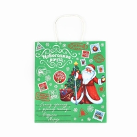 Пакет подарочный новогодний крафтовый &laquo;Волшебного нового года&raquo;, 22 х 12 х 25 см , Новый год