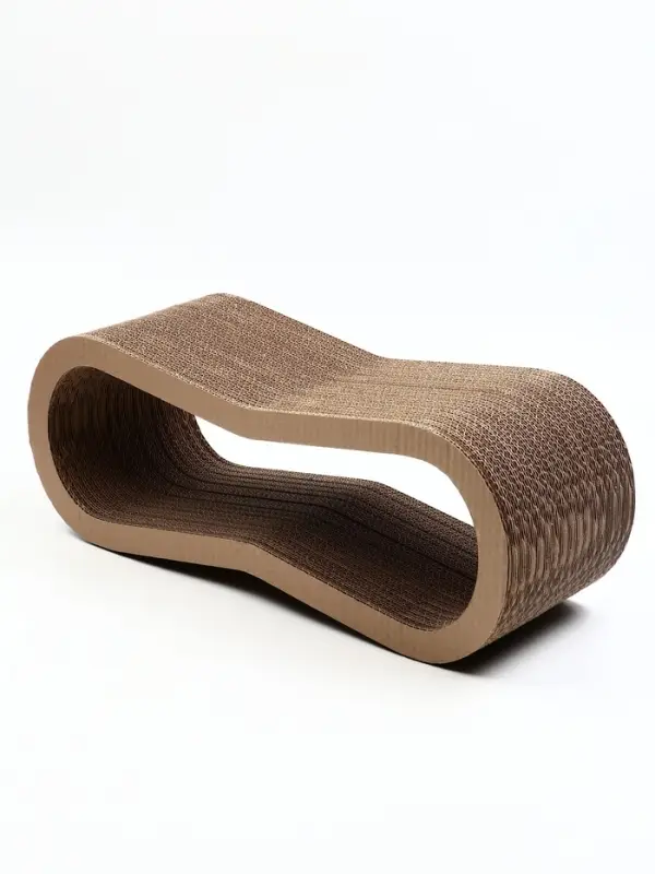 Когтеточка-лежанка картон "Зверьё Моё" ВОСЬМЕРКА 59 х 21 х 22 см