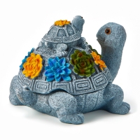 Фигурка полистоун TAKE IT EASY &laquo;Две черепашки&raquo;, серый камень, 14&times;11&times;9.8 см