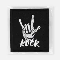 Термоаппликация Rock, 7.8&times;8.8 см, фасовка 10 шт., чёрная