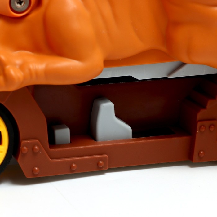 Парковка-автотрек &laquo;Атака монстров. Динозавр&raquo;, световые эффекты, в наборе 1 машинка, пусковая установка