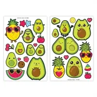 Переводные татуировки детские &laquo;Авокадо&raquo;, 2 листа тату