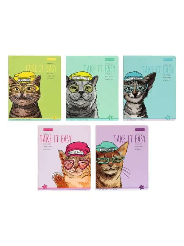 ТЕТРАДЬ 48Л. "EASY LIFE.КОТЫ"