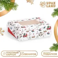 Коробка подарочная новогодняя складная &laquo;Хорошего праздника&raquo;, 10&times;8&times;3.5 см