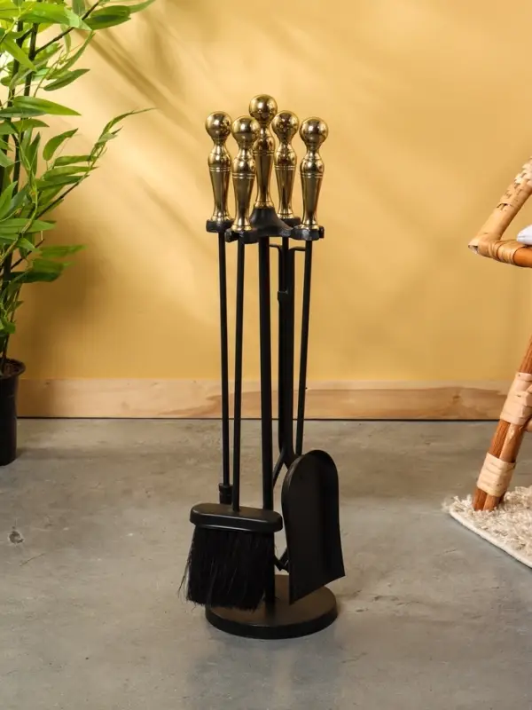 Каминный набор, сталь, алюминий 62 см