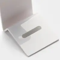 Подставка под серьги, кольцо, 4&times;5&times;9 см, толщина 1.5 мм, белая, В ЗАЩИТНОЙ ПЛЁНКЕ