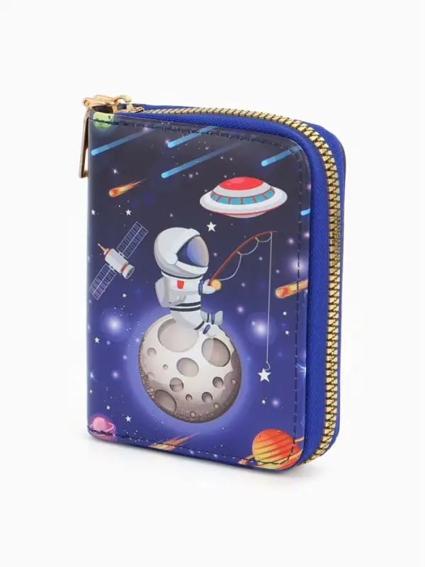 Кошелек жен 06-01-01 Июнь2522, 19*3*10 см, 3 отд+отд/молн, д/карт, д/монет, на магните красн   10909