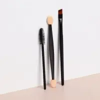 Набор для макияжа, 3 предмета, чёрный